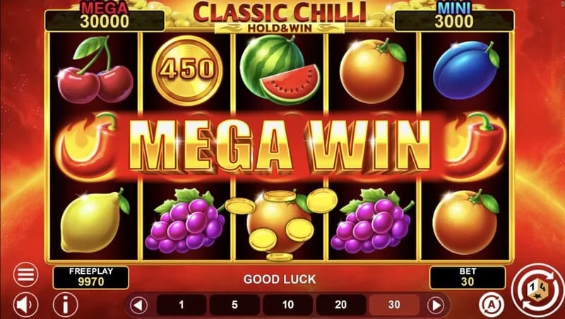 Classic Chilli Hold & Win - 243通りの方法で勝利の組み合わせ